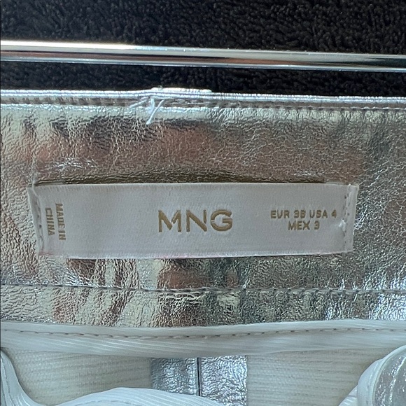 Mango Shimmering Silver Pencil Skirt - Picture 2 of 5